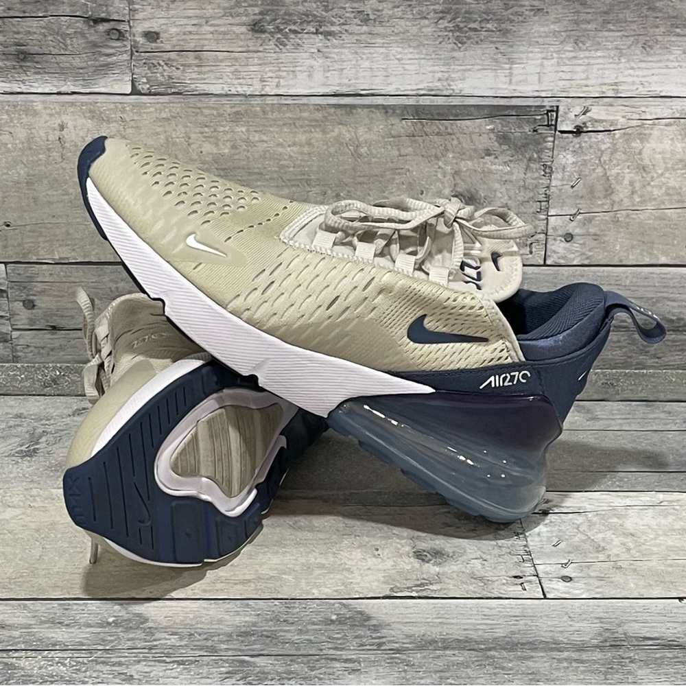 NIKE AIR MAX 270 Women’s Shoes -  Blue/White/Metallic Silver - SZ - 7.5